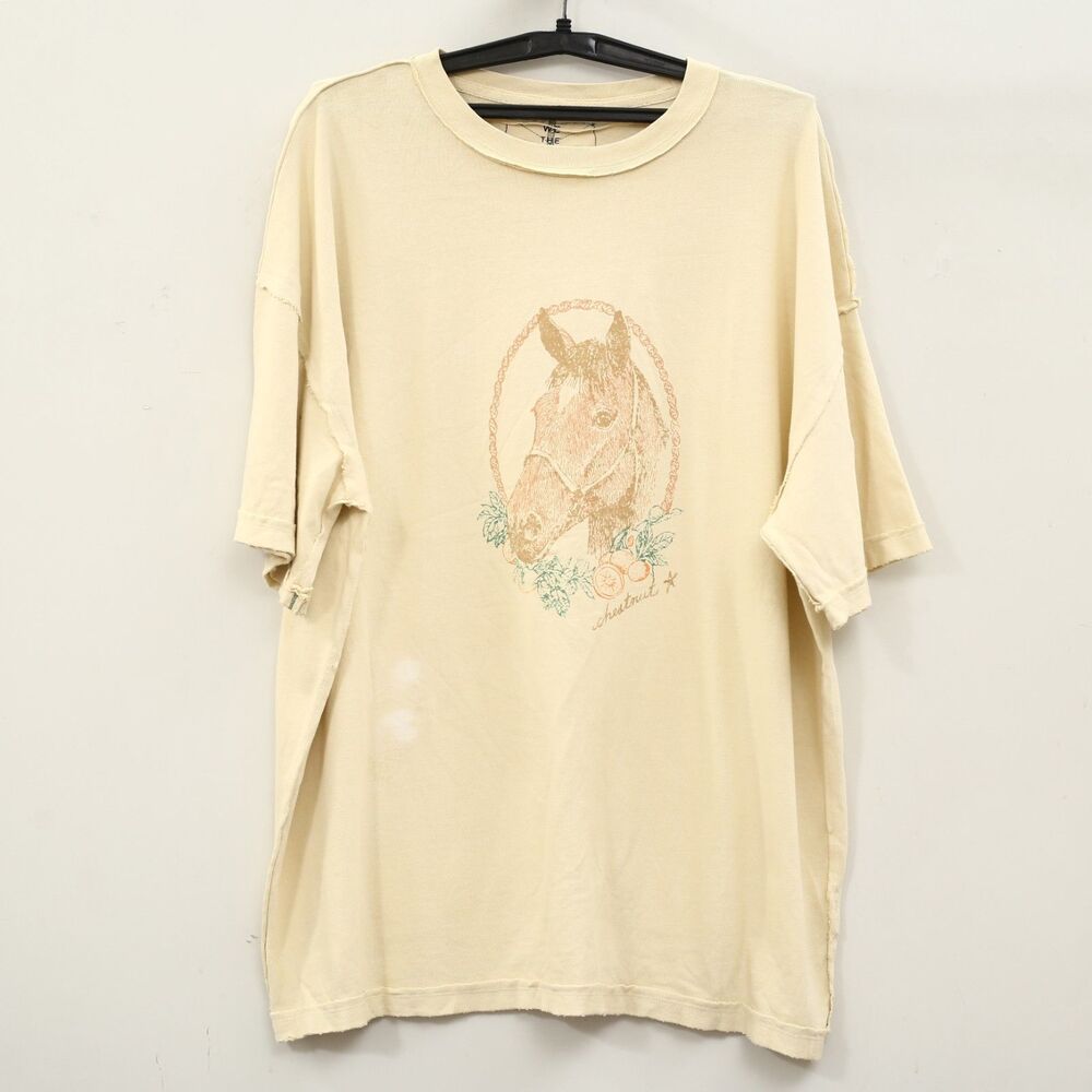 Free People We The Free Farm Friends Tee Tunic Top Oversized Cotton M 290911 - Picture 5 of 10